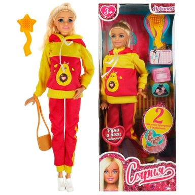 Кукла Карапуз 66001B2-S1-S-BB София 29 см беременная двойней, руки и ноги сгиб, акс /24/