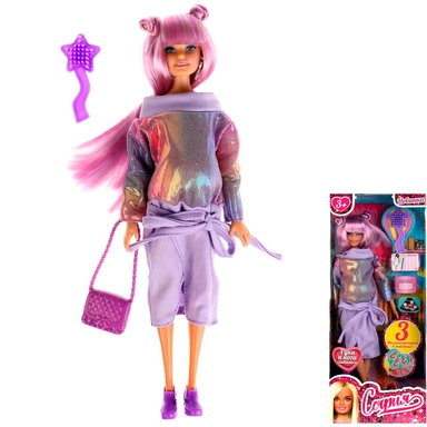 Кукла Карапуз 66001B3-C2-S-BB София 29 см беременная тройней, руки и ноги сгиб, акс, /24/