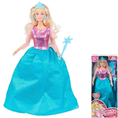 Кукла Карапуз 66001P-11-S-BB-WOD София 29см , руки и ноги сгиб., Принцесса, акс