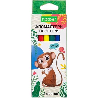 Фломастеры 6цв ECO ZOO FP_083819 Hatber