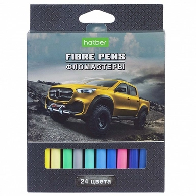 Фломастеры 24 цв. ECO JEEPING FP_071104 Hatber