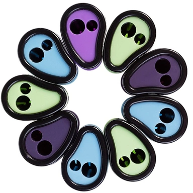 Точилка INFINITY пластик Цветная с контейнером с 2-мя отверстиями Ассорти 092681