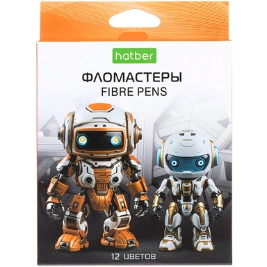 Фломастеры 12 цв. ECO Робо FP_084603 Hatber