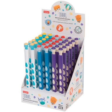 Карандаш механический 0,9мм -Tool- Ассорти 090443