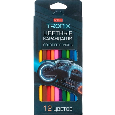 Карандаши цветные 12 цв. TRONIX 093404