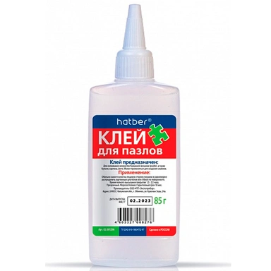 Клей для пазлов Hatber с дозатором 85г GL_081296