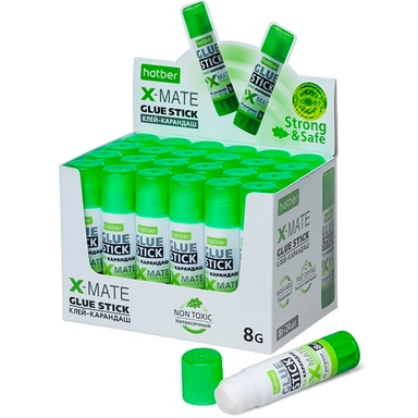 Клей карандаш 8 гр. X-Mate GS_058737 Hatber