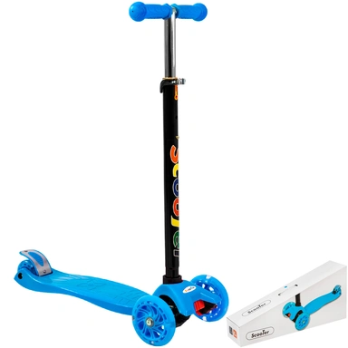 Самокат трехколесный, Голубой до 40 кг