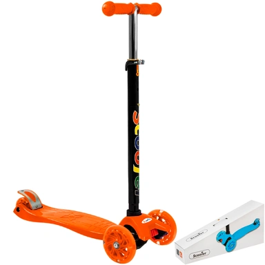 Самокат складной трехколесный, Оранжевый от 6 лет