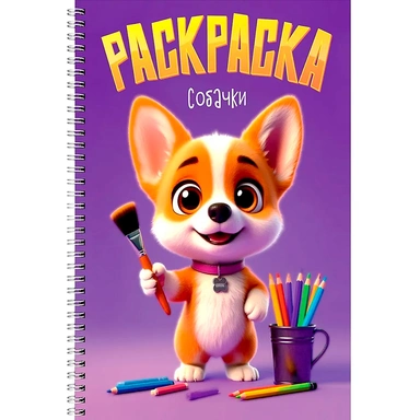 Раскраска 978-5-378-35692-8 Собачки