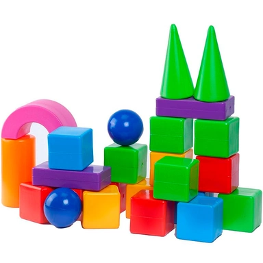 Конструктор Строитель 24 деталей Юг-пласт