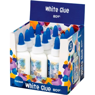 Клей ПВА 80 мл. белый канцелярский 80838