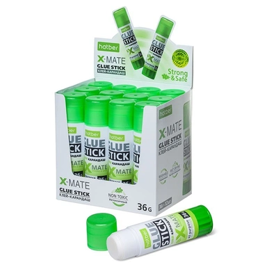Клей карандаш 36гр  X-Mate GS_058780 Hatber