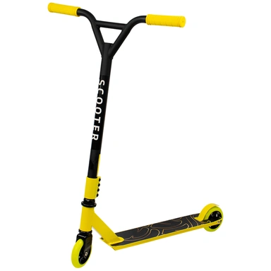 Самокат трюковой, Желтый от 8 лет колеса 100 мм