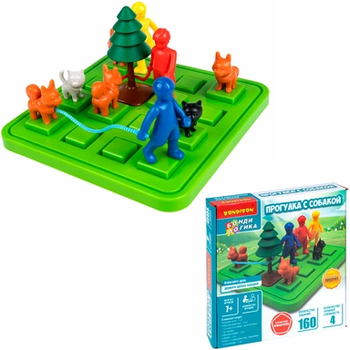 Игра логич. БондиЛогика Bondibon ПРОГУЛКА С СОБАКОЙ ВВ6113