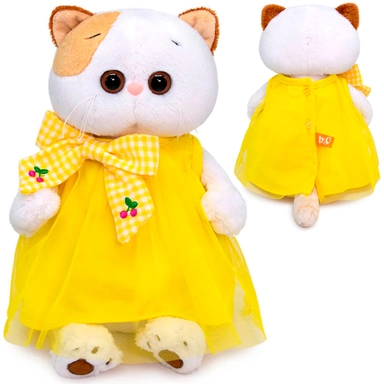 Ли-Ли Кошечка в желтом платье с бантом LK27-099 .