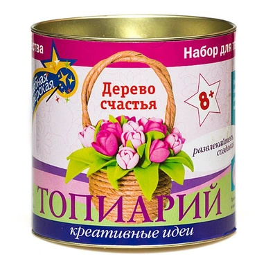 Набор для творчества Топиарий Тюльпаны в корзинке ТПМ-02