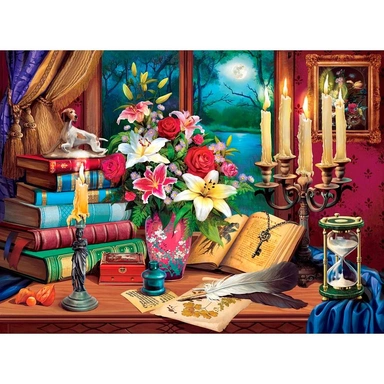 Набор для творчества Алмазная мозаика 30х40см Таинственный натюрморт НД-8563