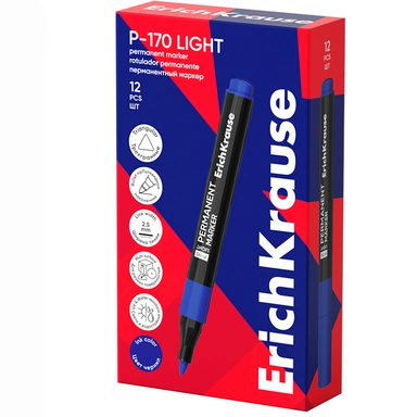 Маркер синий перманентный P-170 light 63564 ErichKrause