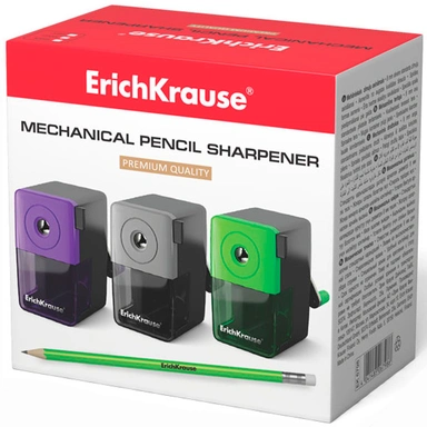 Точилка механическая с контейнером ассорти 6798 ErichKrause