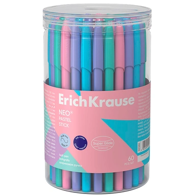 Ручка шарик синяя  Neo® Stick Pastel 0.7, Super Glide Technology 55380 /Erich Krause/