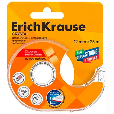 Клейкая лента 12ммх25м Crystal 19445 ErichKrause