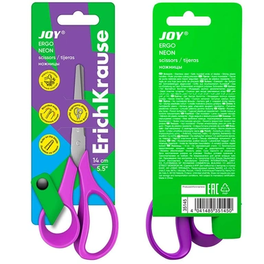 Ножницы 14 см JOY ® Ergo ассорти 35145 ErichKrause