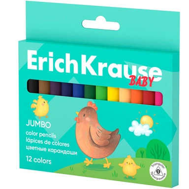 Карандаши цвет. 12 цв. Baby Jumbo 61779 ErichKrause