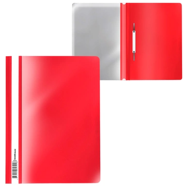 Папка-скоросшиватель пластиковая Fizzy Classic A4, красный 50006 ErichKrause