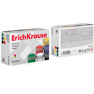 Гуашь 6 цв. по 17 мл 50543 /Erich Krause/