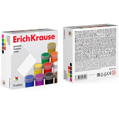 Гуашь 9 цв. по 17 мл 53729 /Erich Krause/