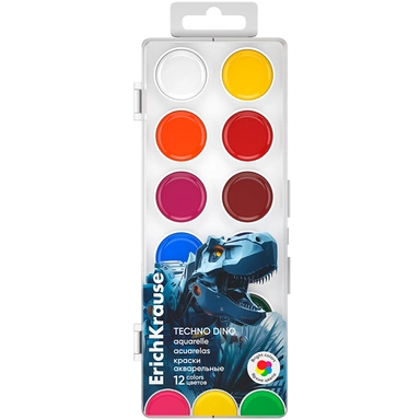 Акварель 12 цв. Techno Dino 65411 /Erich Krause/