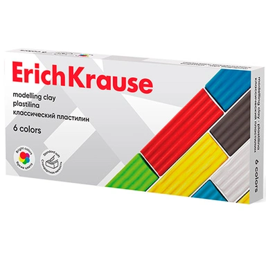 Пластилин 6 цв. классический 96 г 50557 /Erich Krause/.