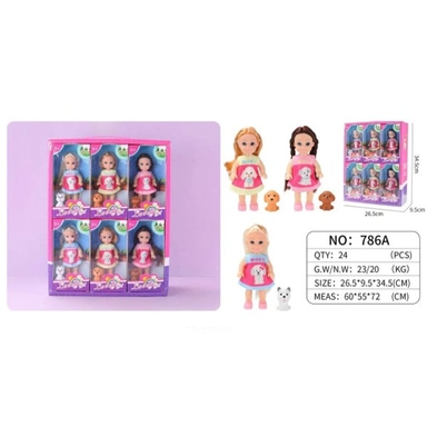 Кукла малышка 786A с аксесс. в кор.