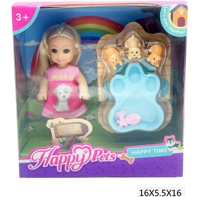 Кукла малышка 787B с аксесс. в кор.