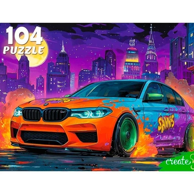 Пазл 104 Яркий автомобиль УК104-2392
