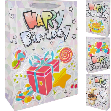 Пакет 31*42*10 см Happy Birthday FG250920611-3C