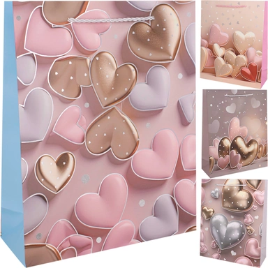 Пакет 26*32*10 см Сердца FG250926056D