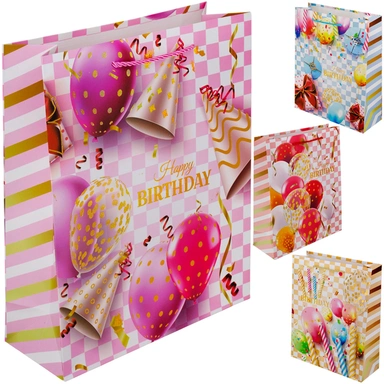 Пакет 26*32*10 см FG250926280D с днем рождения!