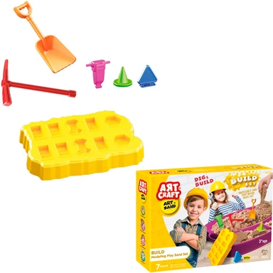 Набор для творчества Кинетический песок Маленький строитель, 600г 03949 ART SAND