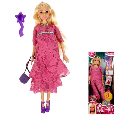 Кукла Карапуз 66001B3-BF8-S-BB София 29 см беременная тройней, руки и ноги сгиб, акс,