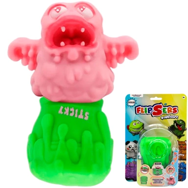 Игрушка Тянучка-вывернушка Flipsers/Флипсерс розовый монстр Стики 8 см 797286-4