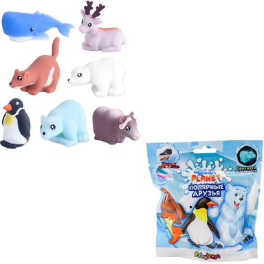 Игрушка Фигурка-тянучка Jelly Planet Полярные друзья в ассорт., 10 шт/шоубокс JELLY5