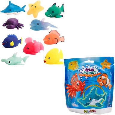 Игрушка Фигурка-тянучка Jelly Planet Тропические друзья в ассорт. 8 шт/шоубокс JELLY4