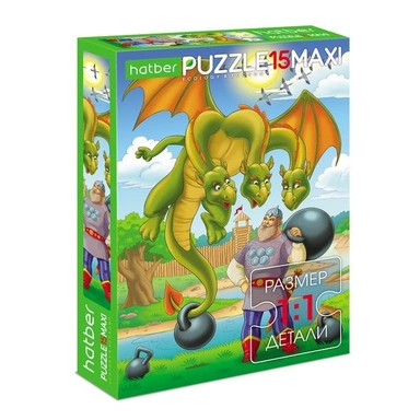 Пазл 15 эл. MAXI Змей Горыныч 19495 Hatber