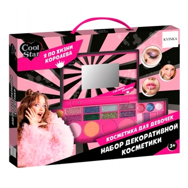 Набор косметики тени для век, блеск для губ, румяна Cool Star 136056-KV-CS