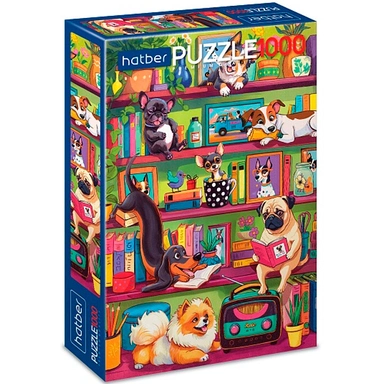 Пазл 1000 Хвостатый книжный клуб 1000ПЗ2_35407 Hatber