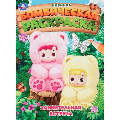 Раскраска 9785506113447 Удивительная встреча. Бомбическая раскраска