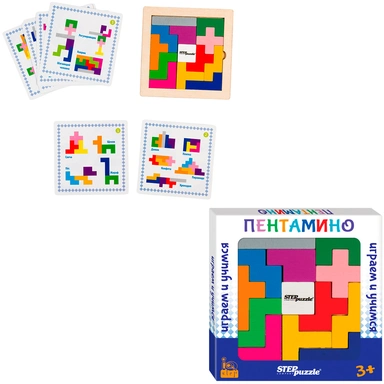 Деревянная Игра Развивающая Пентамино IQ step 89829