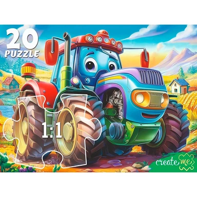 Пазл 20 Макси Трактор в поле УК20-2389